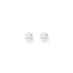 Thomas Sabo Sparkling White Ohrstecker mit grossem, weissem Stein